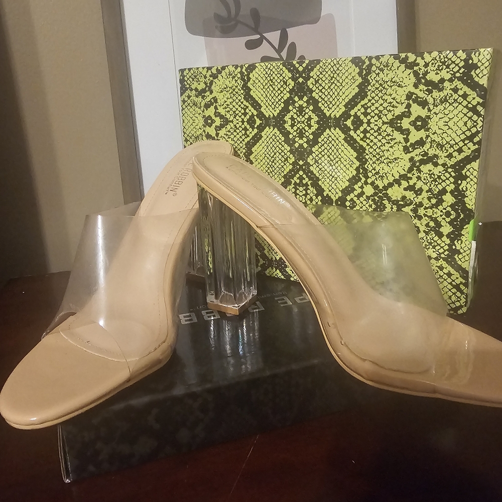 Transparent Heeled Sandals
